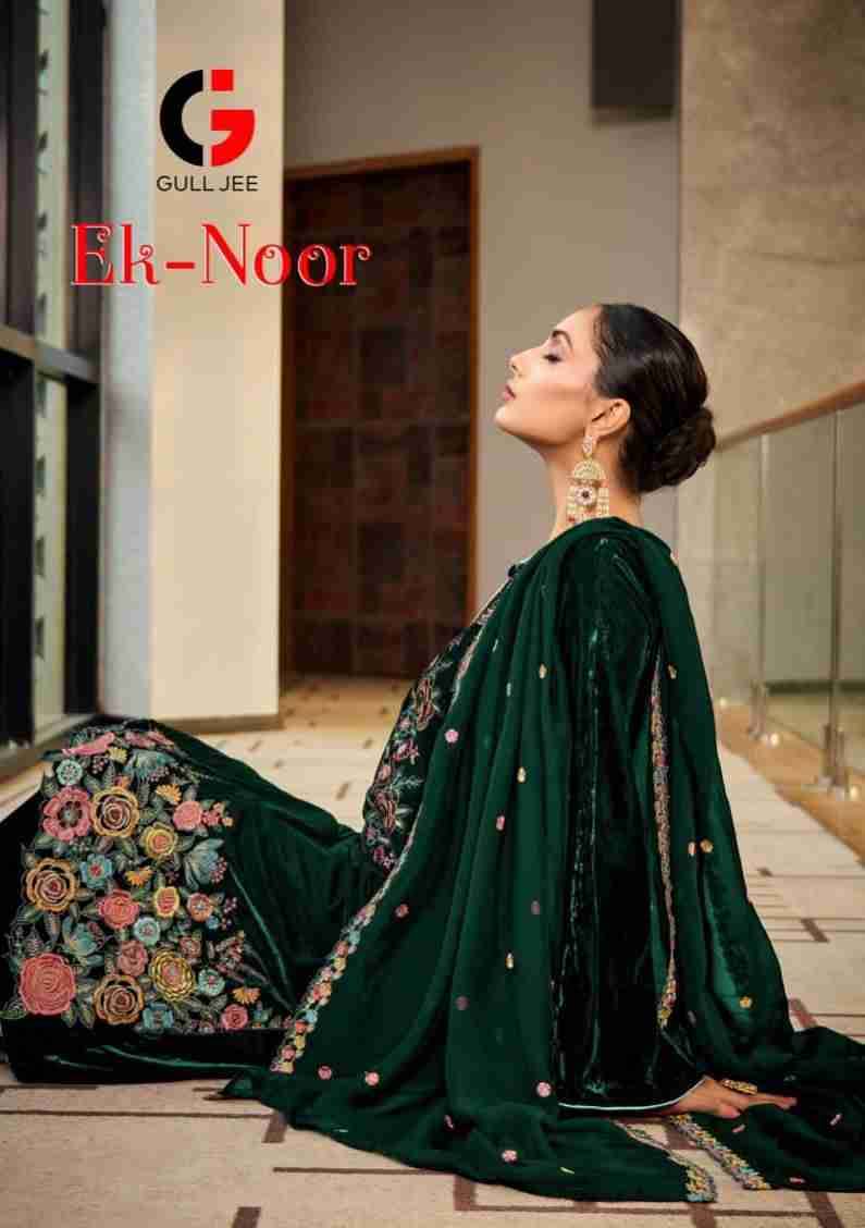 Ek-Noor By Gull Jee 16001 To 16004 Series Beautiful Festive Suits Stylish Fancy Colorful Party Wear & Occasional Wear Velvet Embroidered Dresses At Wholesale Price