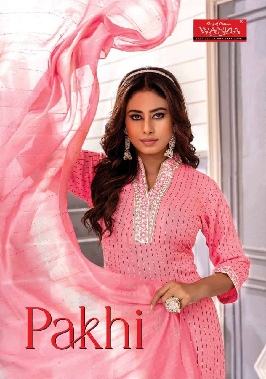 Pakhi By Wanna 01 To 08 Series Festive Suits Beautiful Fancy Colorful Stylish Party Wear & Occasional Wear Rayon Dresses At Wholesale Price