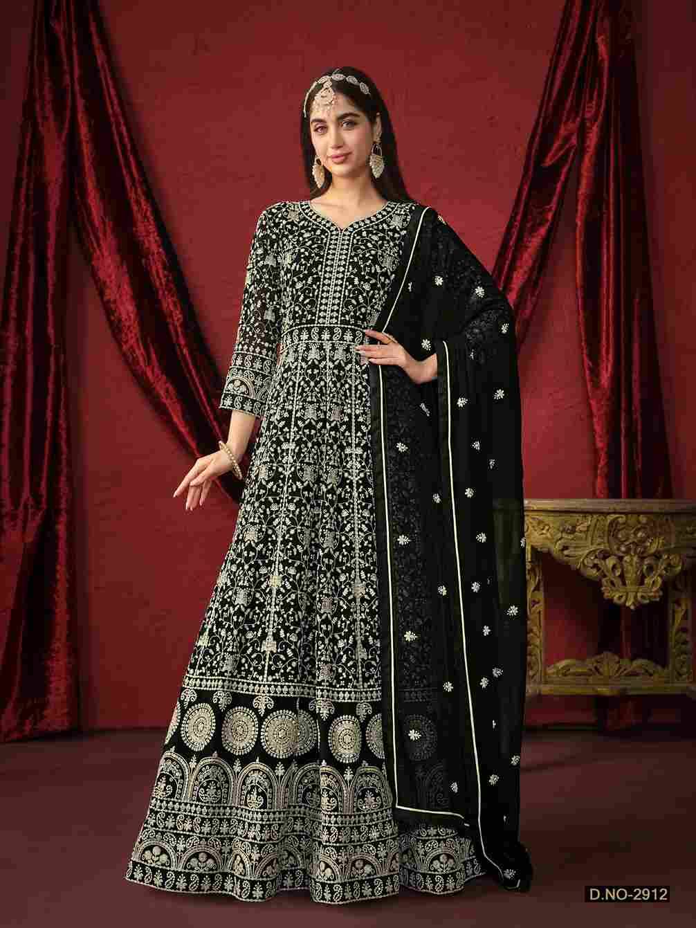 Twisha Vol-29 By Twisha 2911 To 2912 Series Beautiful Stylish Fancy Colorful Casual Wear & Ethnic Wear Faux Georgette Gowns With Dupatta At Wholesale Price