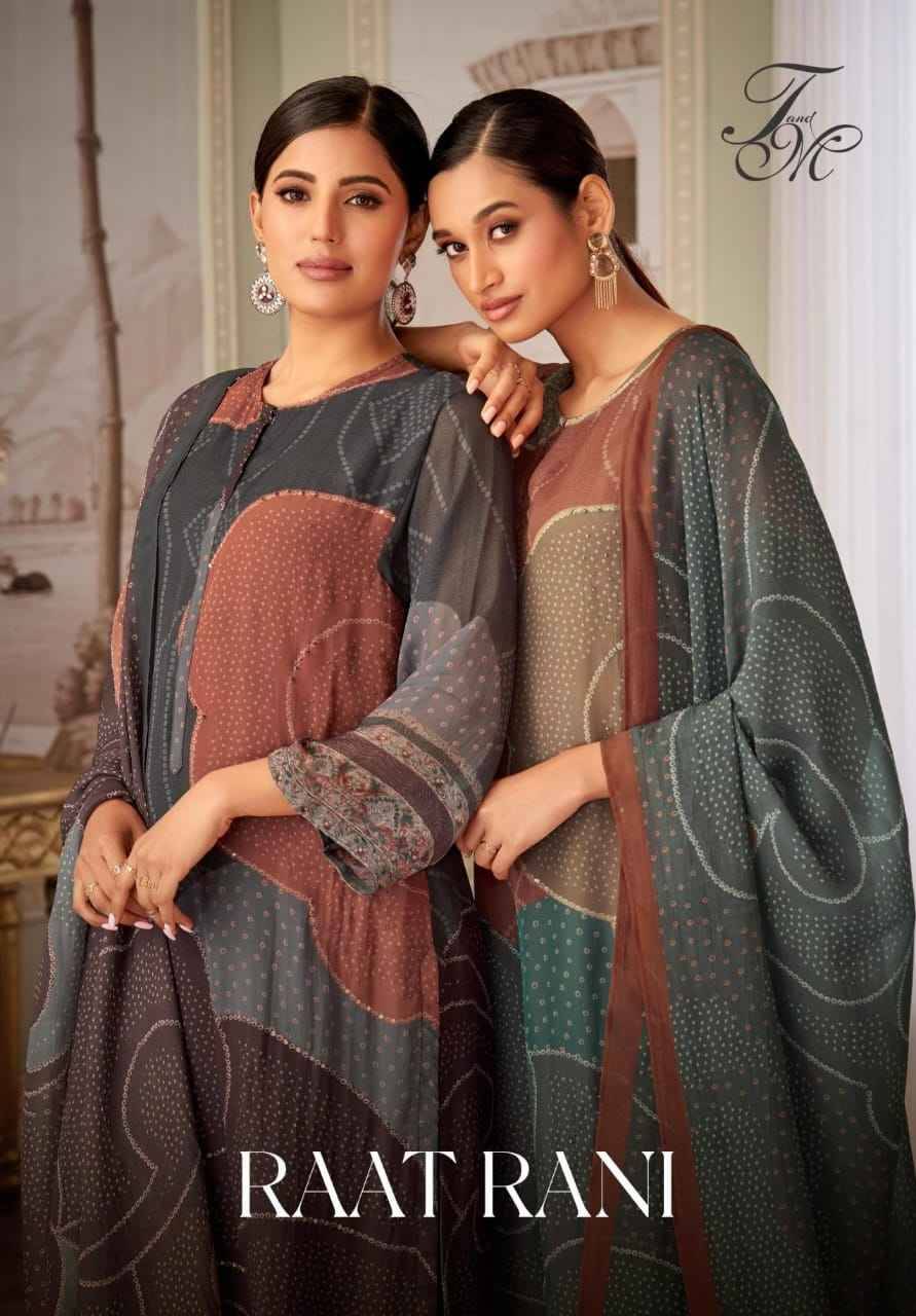 Raat Rani By T And M Designer Studio Beautiful Festive Suits Colorful Stylish Fancy Casual Wear & Ethnic Wear Organza Silk Dresses At Wholesale Price