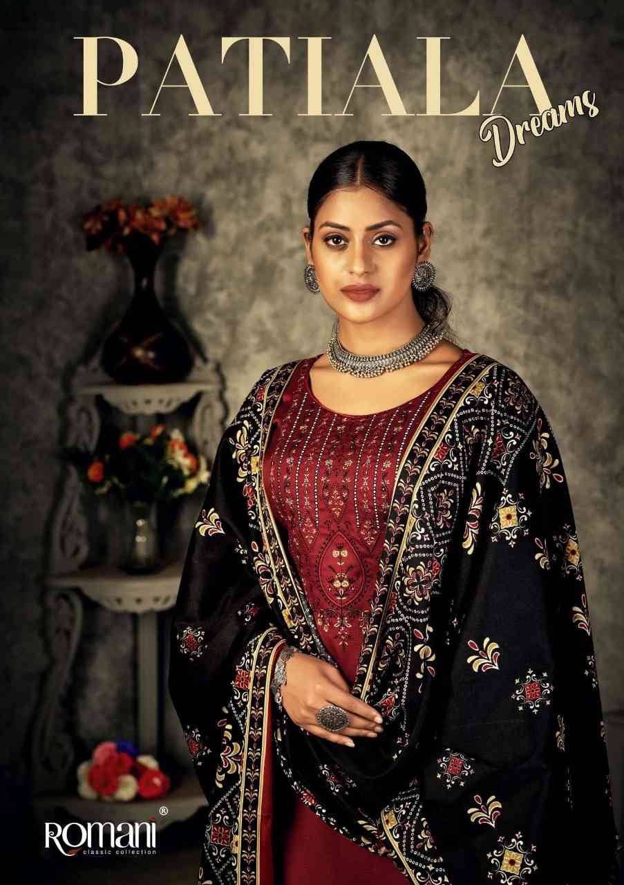 Patiyala Dreams By Romani 1066-001 To 1066-010 Series Designer Patiyala Suits Beautiful Stylish Fancy Colorful Winter Wear & Ethnic Wear Collection Pure Pashmina Dresses At Wholesale Price