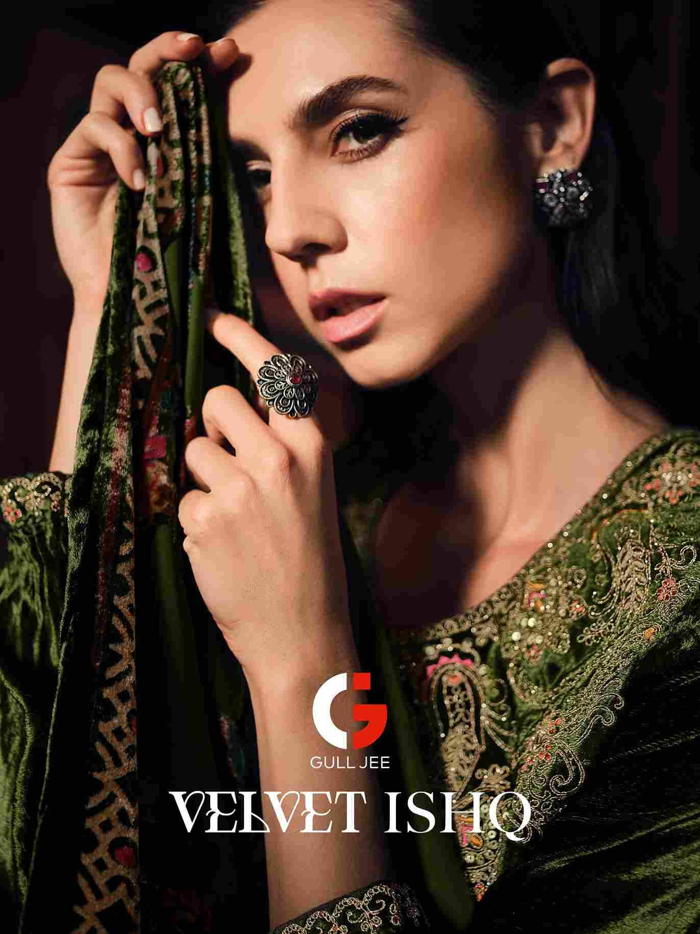 Velvet Ishq By Gull Jee 201 To 206 Series Beautiful Festive Suits Colorful Stylish Fancy Casual Wear & Ethnic Wear Viscose Velvet Embroidered Dresses At Wholesale Price