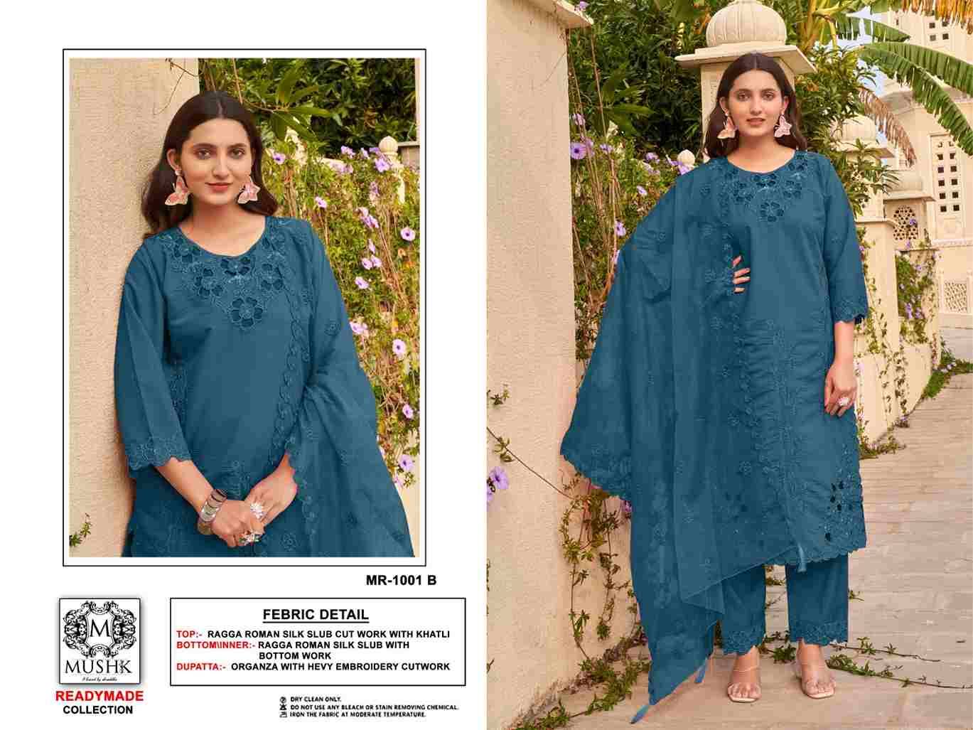 Mushq Hit Design R-1001 Colours By Mushq R-1001-A To R-1001-D Series Beautiful Winter Collection Pakistani Suits Stylish Fancy Colorful Casual Wear & Ethnic Wear Roman Silk Embroidery Dresses At Wholesale Price