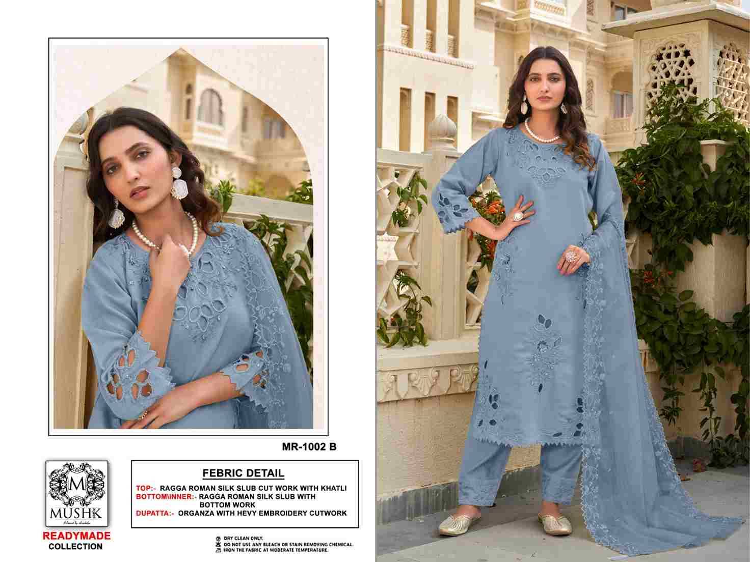 Mushq Hit Design R-1002 Colours By Mushq R-1002-A To R-1002-D Series Beautiful Winter Collection Pakistani Suits Stylish Fancy Colorful Casual Wear & Ethnic Wear Roman Silk Embroidery Dresses At Wholesale Price