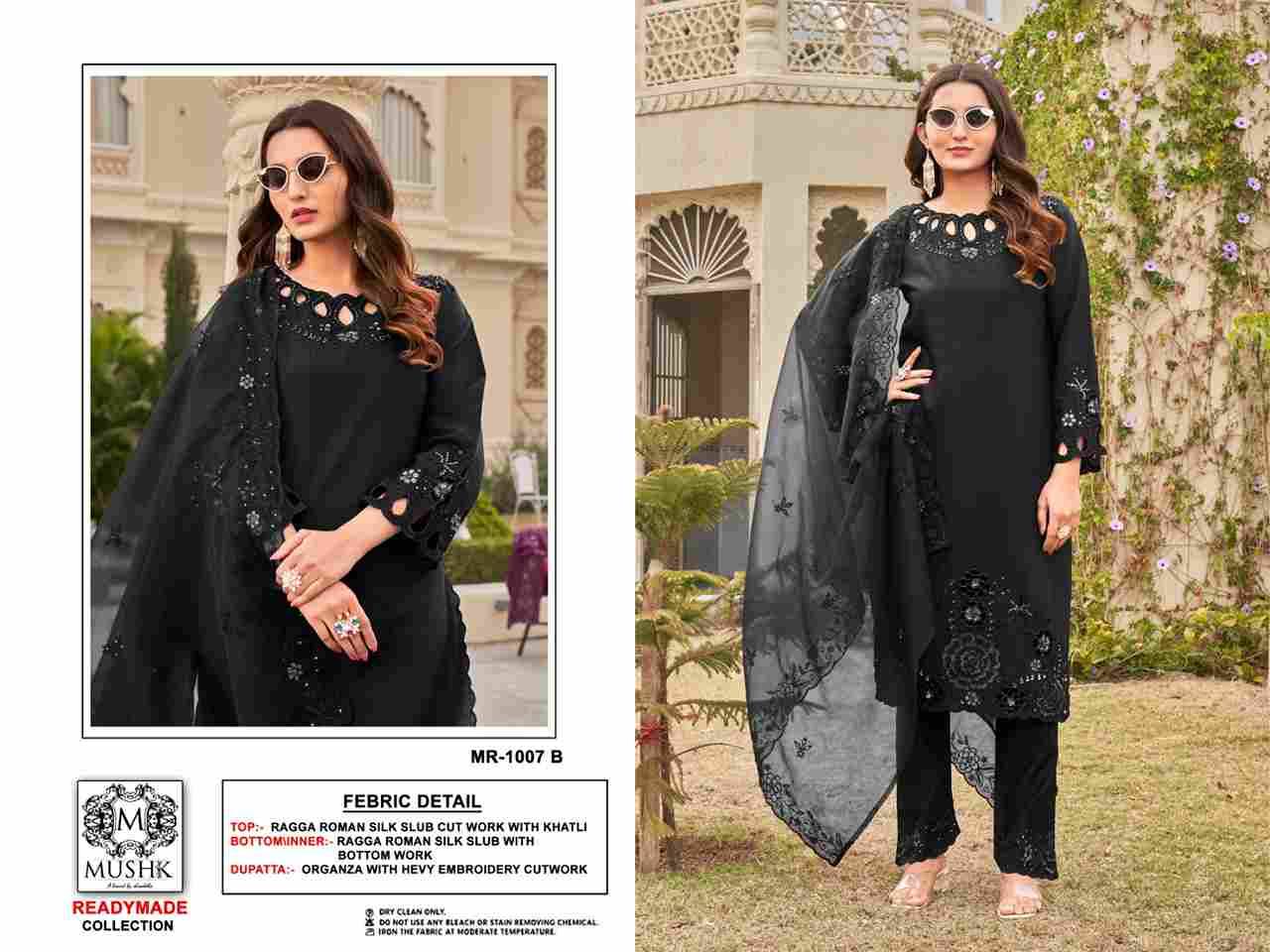 Mushq Hit Design R-1007 Colours By Mushq R-1007-A To R-1007-D Series Beautiful Winter Collection Pakistani Suits Stylish Fancy Colorful Casual Wear & Ethnic Wear Pure Roman Silk Embroidery Dresses At Wholesale Price