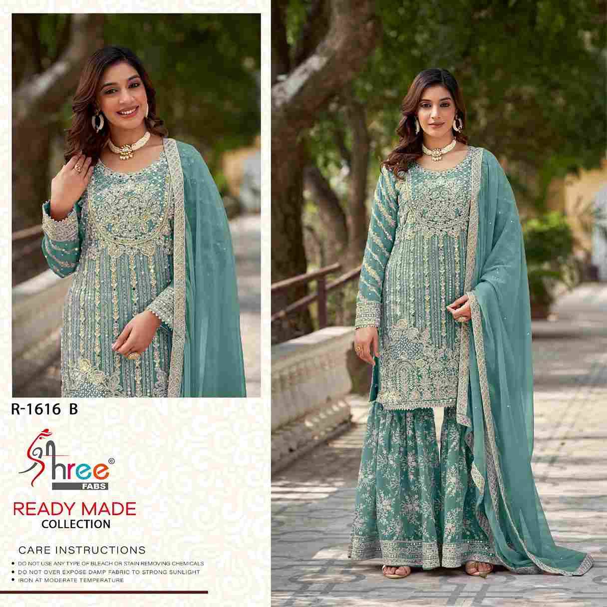 Shree Fabs Hit Design R-1616 Colours By Shree Fabs R-1616-A To R-1616-D Series Designer Pakistani Suits Collection Beautiful Stylish Fancy Colorful Party Wear & Occasional Wear Chiffon Dresses At Wholesale Price