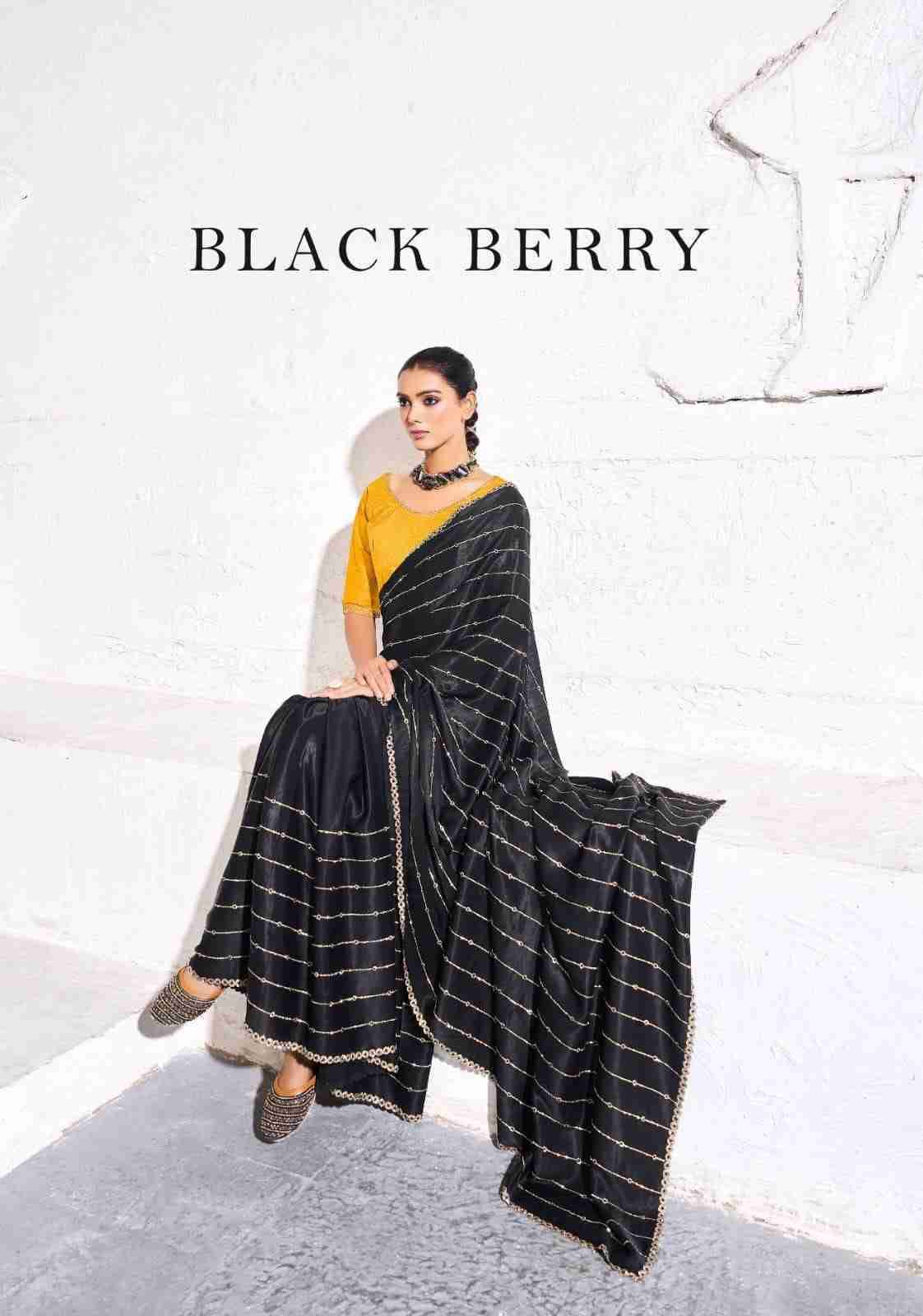 Black Berry By Kala Jamun 2106 To 2109 Series Indian Traditional Wear Collection Beautiful Stylish Fancy Colorful Party Wear & Occasional Wear Satin Sarees At Wholesale Price