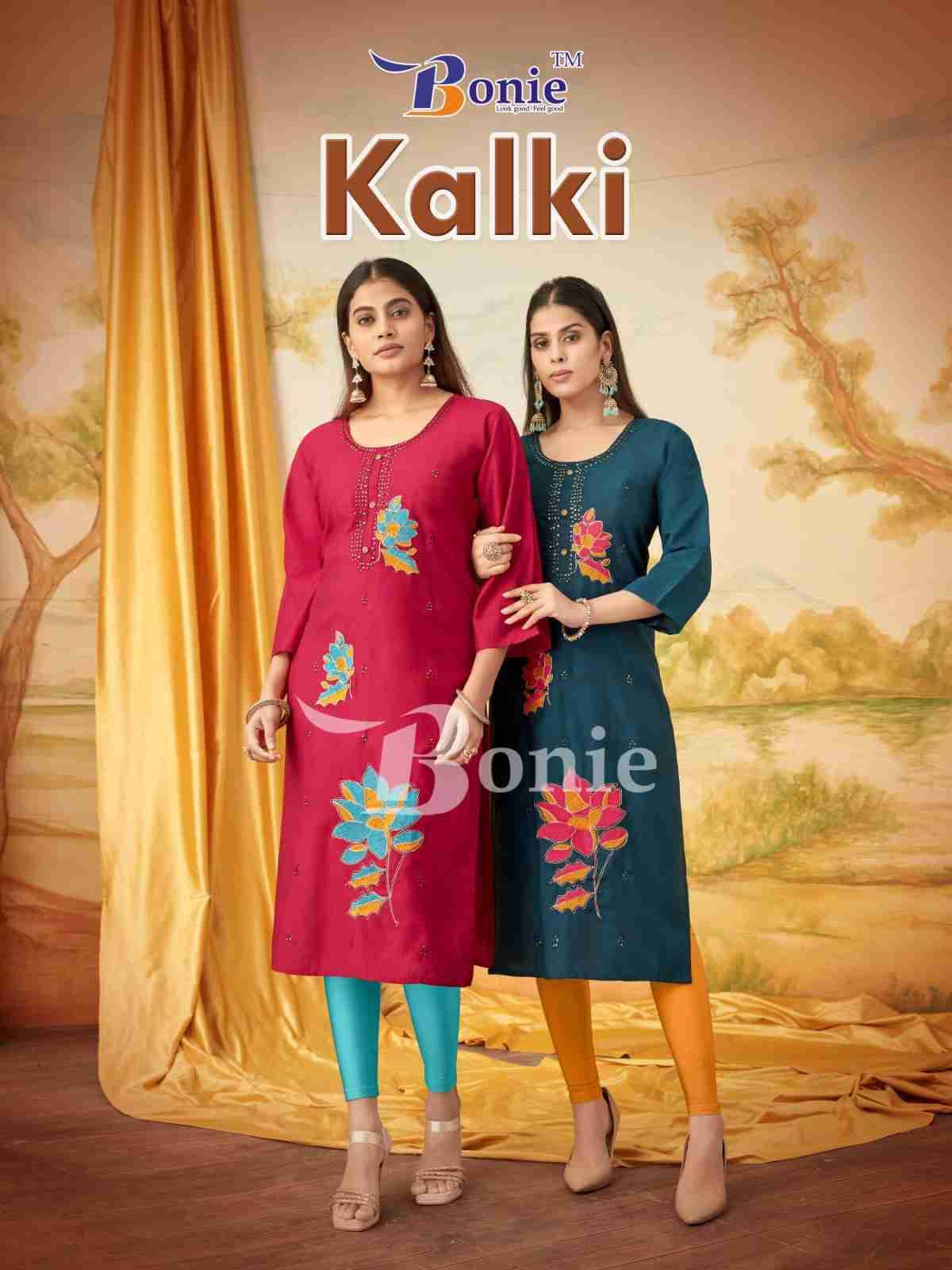 Kalki By Bonie 1001 To 1005 Series Designer Festive Collection Beautiful Stylish Fancy Colorful Party Wear & Occasional Wear Fancy Kurtis At Wholesale Price