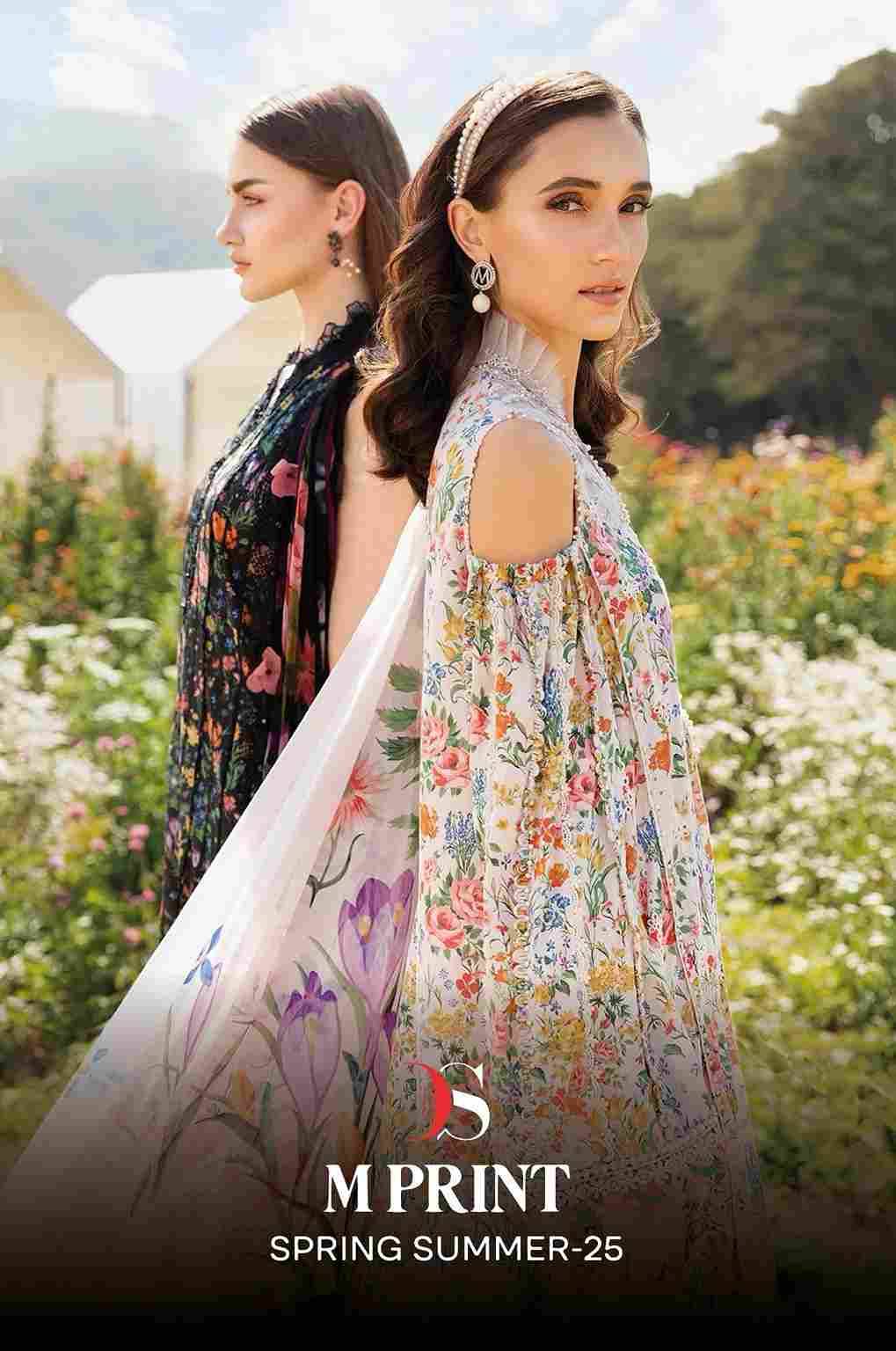 M Print Spring Summer-25 By Deepsy Suits 1021 To 1028 Series Beautiful Pakistani Suits Colorful Stylish Fancy Casual Wear & Ethnic Wear Pure Cotton Print Dresses At Wholesale Price