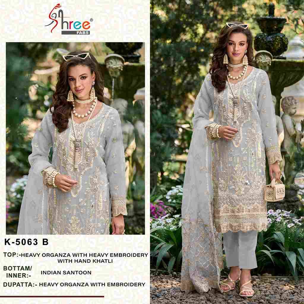 Shree Fabs Hit Design K-5063 Colours By Shree Fabs K-5063-A To K-5063-D Series Designer Pakistani Suits Beautiful Fancy Stylish Colorful Party Wear & Occasional Wear Organza With Embroidery Dresses At Wholesale Price