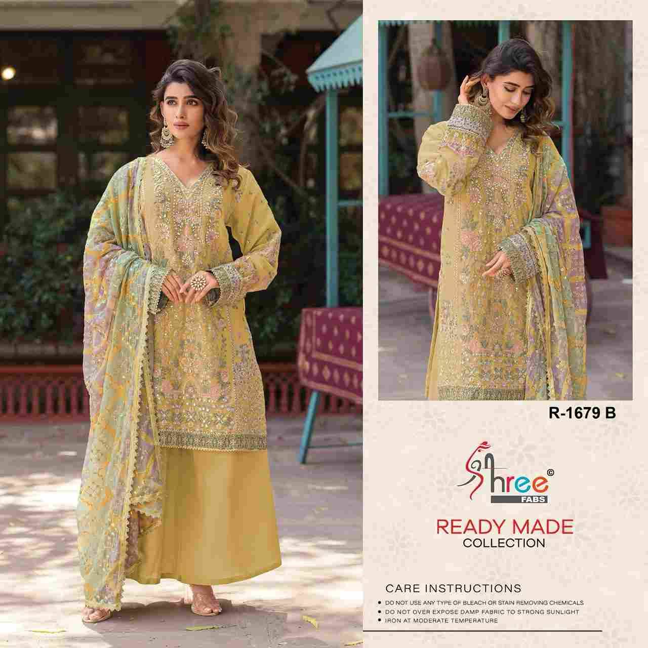 Shree Fabs Hit Design R-1679 Colours By Shree Fabs R-1679-A To R-1679-D Series Wholesale Designer Pakistani Suits Collection Beautiful Stylish Fancy Colorful Party Wear & Occasional Wear Chiffon Dresses At Wholesale Price
