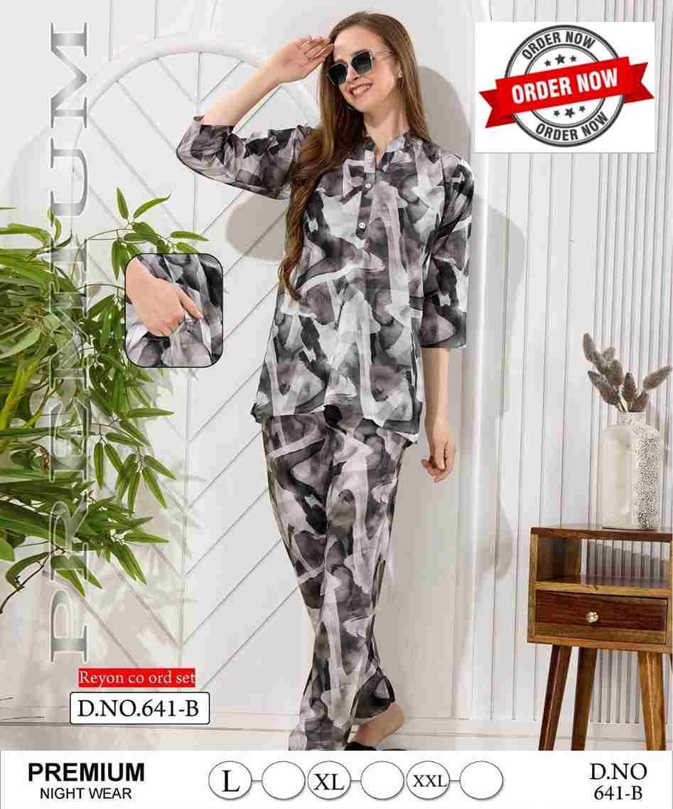 Vol-641 By Kaamiri 641-A To 641-E Series Designer Stylish Fancy Colorful Beautiful Party Wear & Ethnic Wear Collection Rayon Print Co-Ord At Wholesale Price