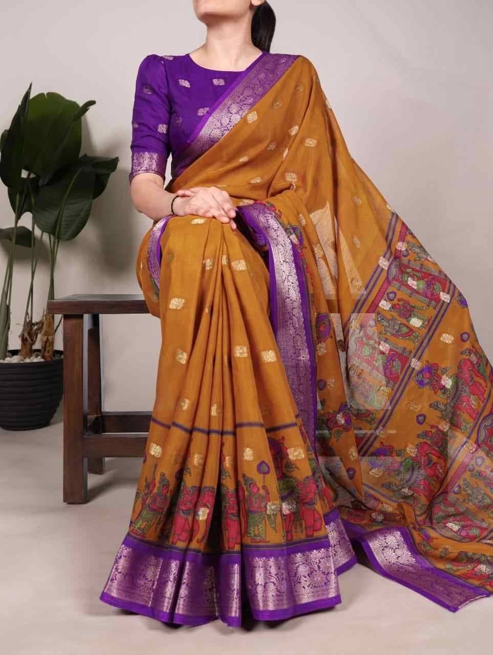 7031 By Fashid Wholesale 7031-A To 7031-D Series Indian Traditional Wear Collection Beautiful Stylish Fancy Colorful Party Wear & Occasional Wear Cotton Sarees At Wholesale Price