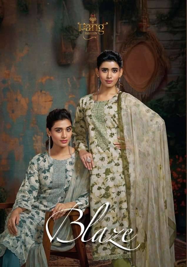 Blaze By Rang Fashion 3001 To 3004 Series Beautiful Stylish Festive Suits Fancy Colorful Casual Wear & Ethnic Wear & Ready To Wear Cambric Lawn Dresses At Wholesale Price