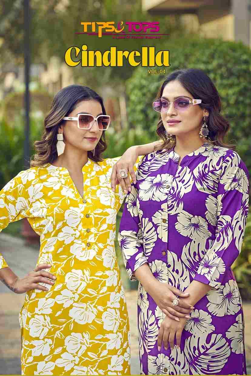 Cindrella Vol-4 By Tips And Tops 1001 To 1006 Series Designer Stylish Fancy Colorful Beautiful Party Wear & Ethnic Wear Collection Heavy Rayon Print Co-Ord At Wholesale Price