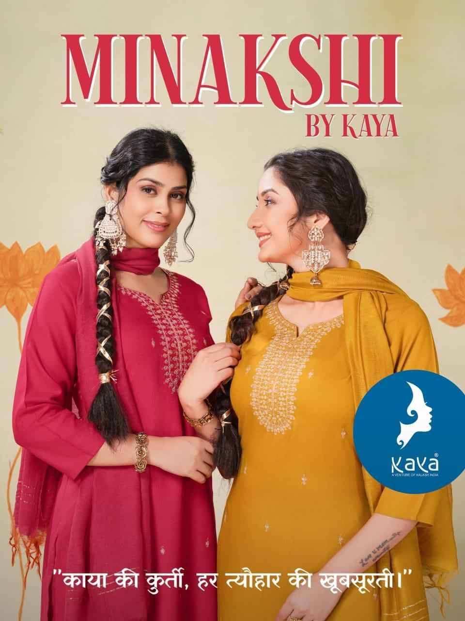 Minakshi By Kaya 01 To 06 Series Designer Stylish Fancy Colorful Beautiful Party Wear & Ethnic Wear Collection Rayon Slub Dresses At Wholesale Price