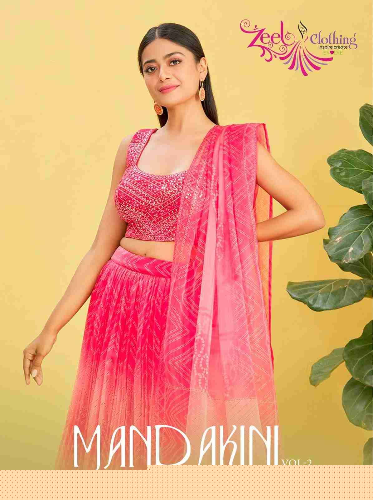 Mandakini Vol-2 By Zeel Clothing 111 To 121 Series Designer Beautiful Wedding Collection Occasional Wear & Party Wear Chinnon/Organza Lehengas At Wholesale Price