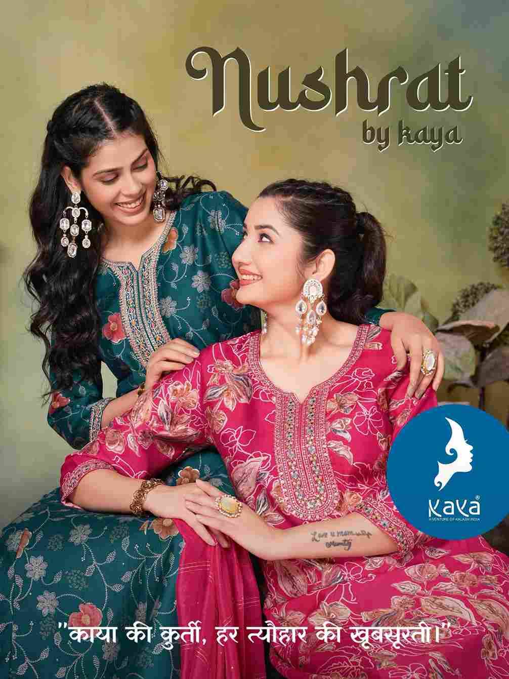 Nushrat By Kaya 01 To 06 Series Designer Stylish Fancy Colorful Beautiful Party Wear & Ethnic Wear Collection Vertican Print Dresses At Wholesale Price