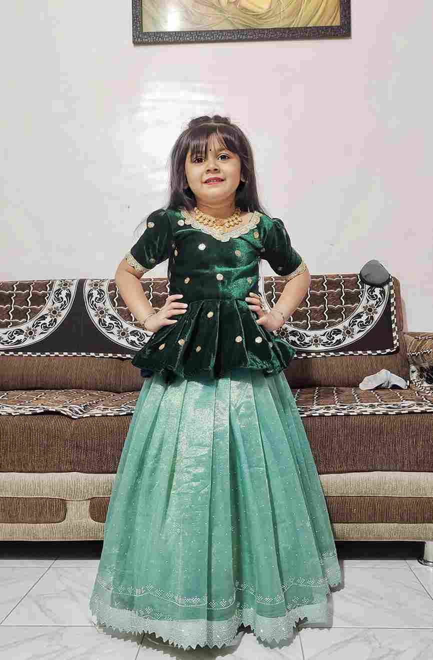 Pv-Kids Lehenga Vol-4 By Fashid Wholesale Designer Beautiful Collection Occasional Wear & Party Wear Tissue Silk Lehengas At Wholesale Price