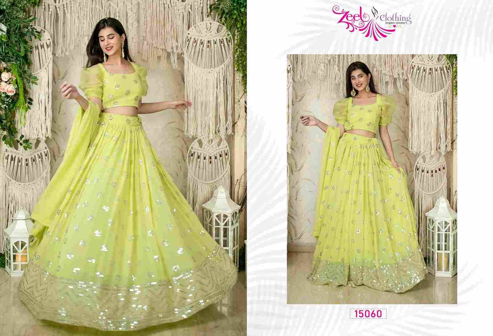 Vol-21 By Zeel Clothing 15059 To 15064 Series Festive Wear Collection Beautiful Stylish Colorful Fancy Party Wear & Occasional Wear Georgette/Net Lehengas At Wholesale Price