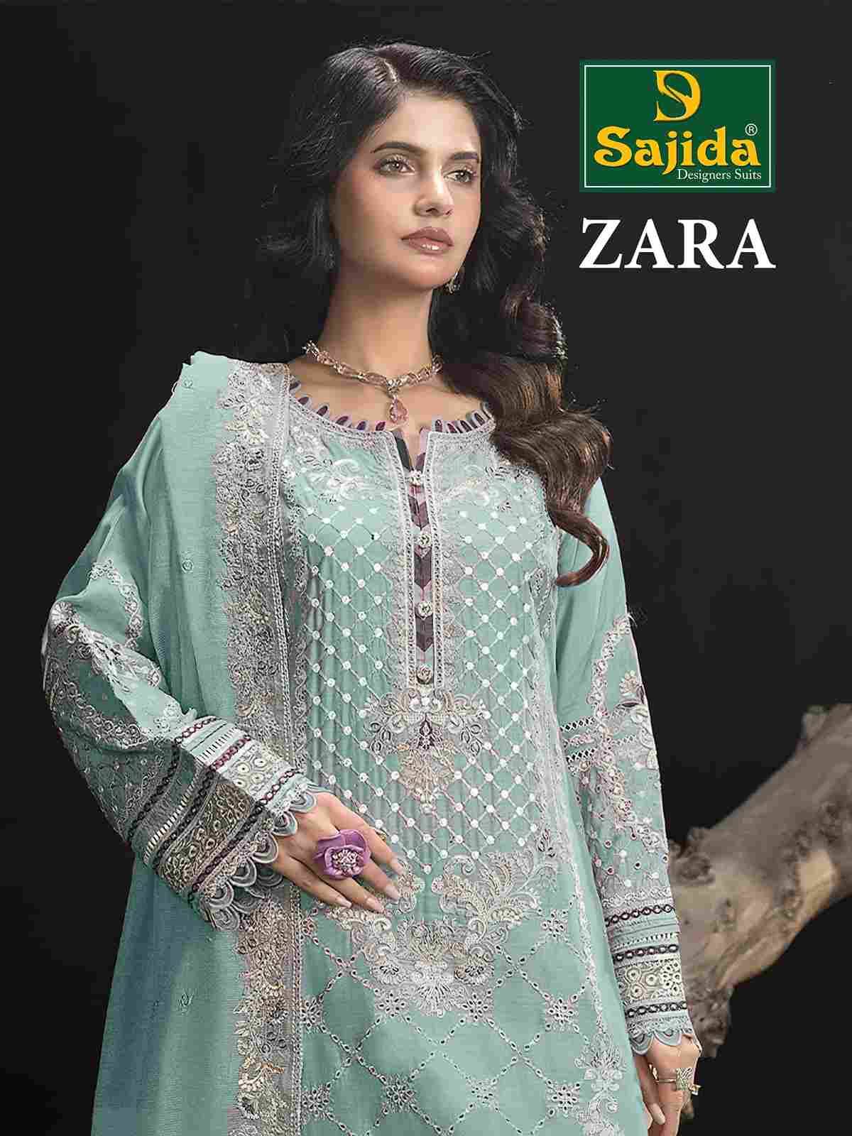 Zara By Sajida Designer Suits 1014-A To 1014-D Series Beautiful Pakistani Suits Colorful Stylish Fancy Casual Wear & Ethnic Wear Heavy Organza Embroidered Dresses At Wholesale Price