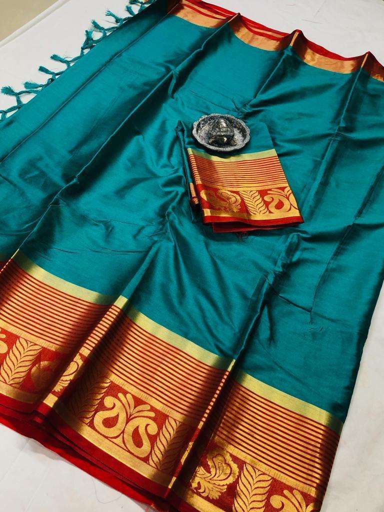 ROSE HATHI KESARI BY FASHID WHOLESALE 101 TO 106 SERIES P INDIAN TRADITIONAL WEAR COLLECTION BEAUTIFUL STYLISH FANCY COLORFUL PARTY WEAR & OCCASIONAL WEAR PURE COTTON SILK SAREES AT WHOLESALE PRICE
