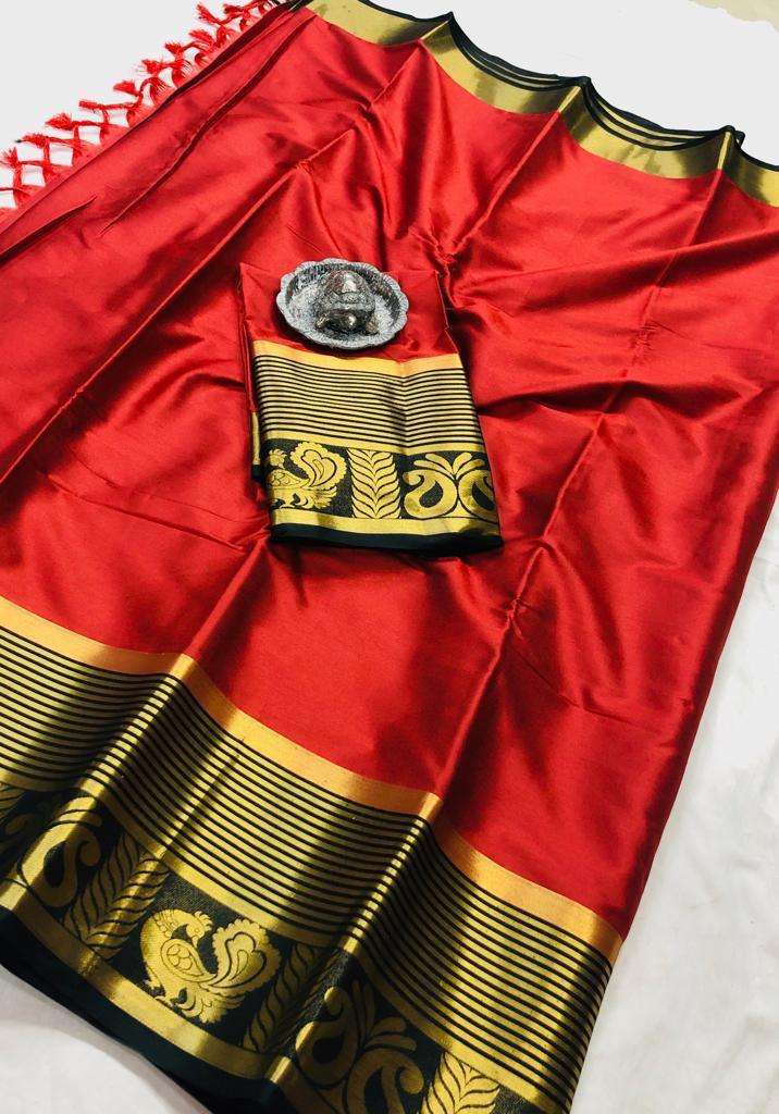 ROSE HATHI KESARI BY FASHID WHOLESALE 101 TO 106 SERIES P INDIAN TRADITIONAL WEAR COLLECTION BEAUTIFUL STYLISH FANCY COLORFUL PARTY WEAR & OCCASIONAL WEAR PURE COTTON SILK SAREES AT WHOLESALE PRICE