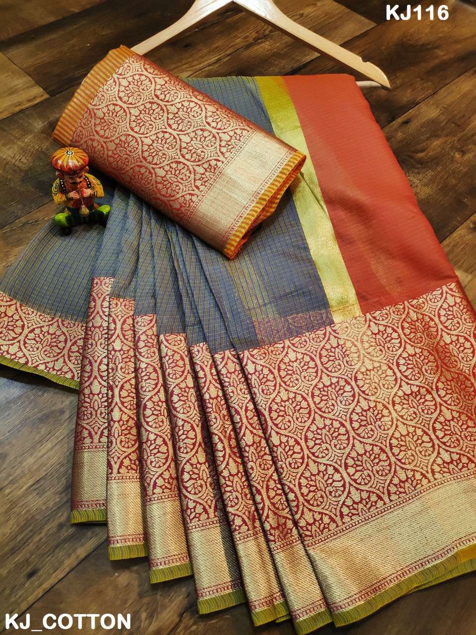 KJ COTTON VOL-3 BY KJ COTTON 113 TO 120 SERIES INDIAN TRADITIONAL WEAR COLLECTION BEAUTIFUL STYLISH FANCY COLORFUL PARTY WEAR & OCCASIONAL WEAR SUPERIYA SOFT KOTA SAREES AT WHOLESALE PRICE