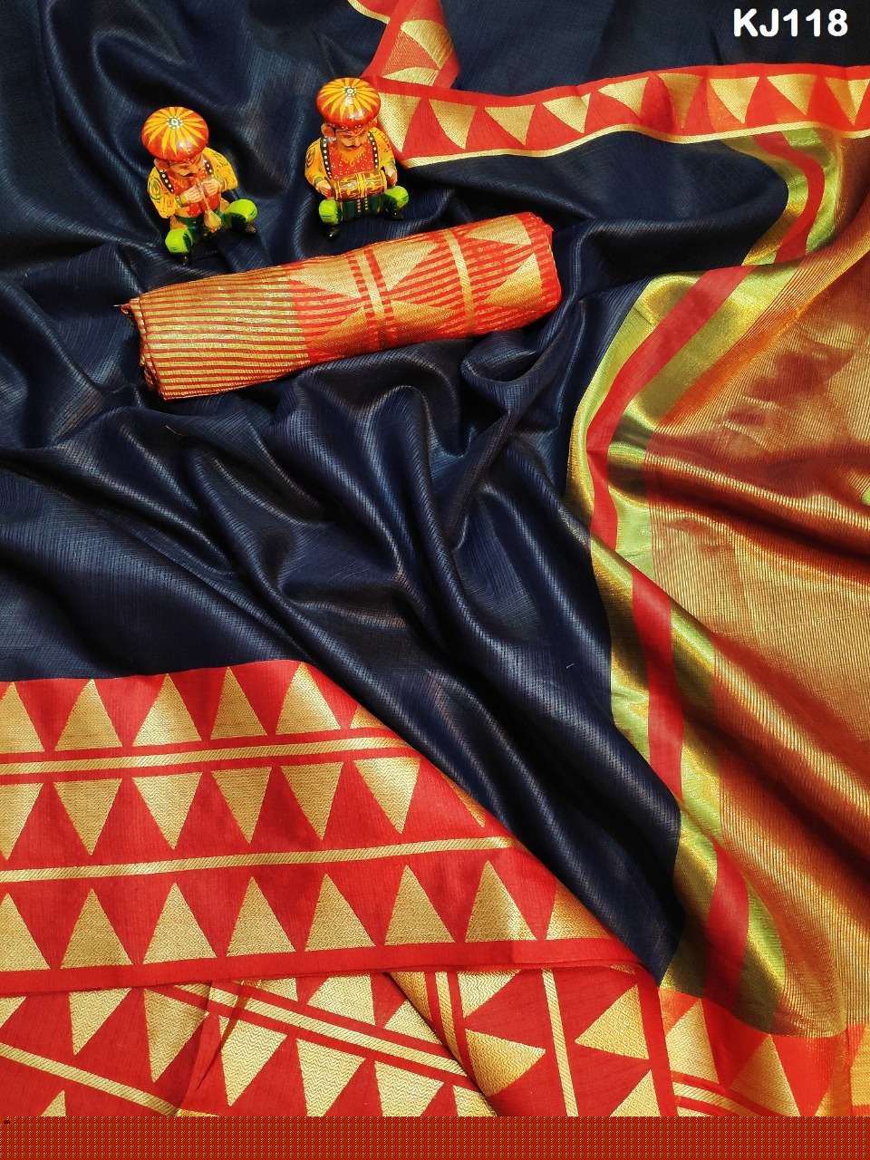 KJ COTTON VOL-3 BY KJ COTTON 113 TO 120 SERIES INDIAN TRADITIONAL WEAR COLLECTION BEAUTIFUL STYLISH FANCY COLORFUL PARTY WEAR & OCCASIONAL WEAR SUPERIYA SOFT KOTA SAREES AT WHOLESALE PRICE