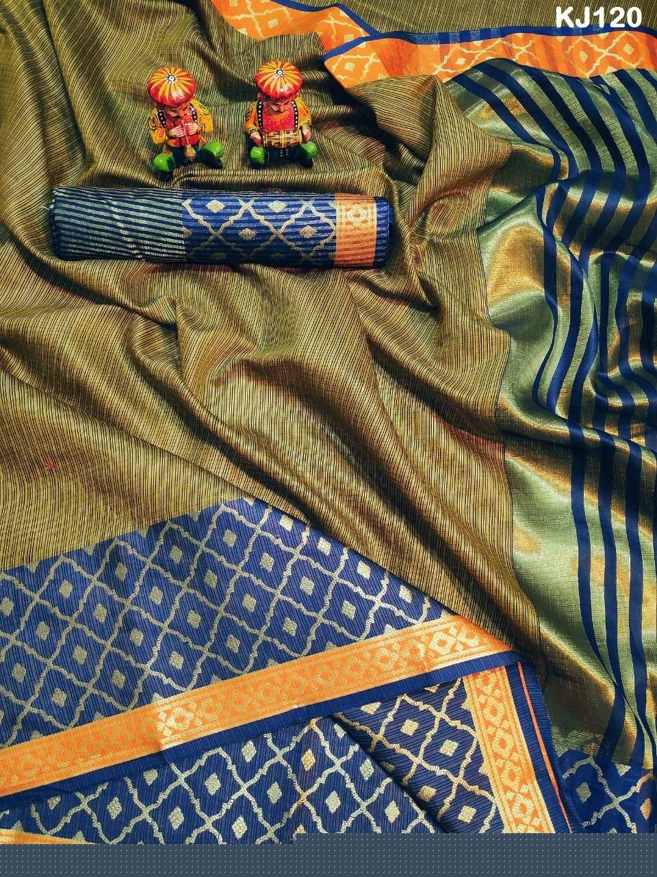 KJ COTTON VOL-3 BY KJ COTTON 113 TO 120 SERIES INDIAN TRADITIONAL WEAR COLLECTION BEAUTIFUL STYLISH FANCY COLORFUL PARTY WEAR & OCCASIONAL WEAR SUPERIYA SOFT KOTA SAREES AT WHOLESALE PRICE