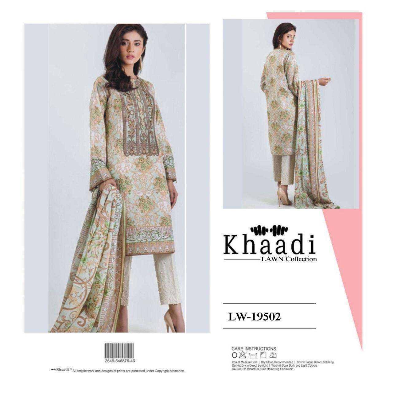 KHAADI LAWN COLLECTION BY FASHID WHOLESALE 19502 TO 19510 PAKISTANI SUITS BEAUTIFUL FANCY COLORFUL STYLISH PARTY WEAR & OCCASIONAL WEAR PREMIUM 80 80 LAWN WITH PATCH EMBROIDERY DRESSES AT WHOLESALE PRICE