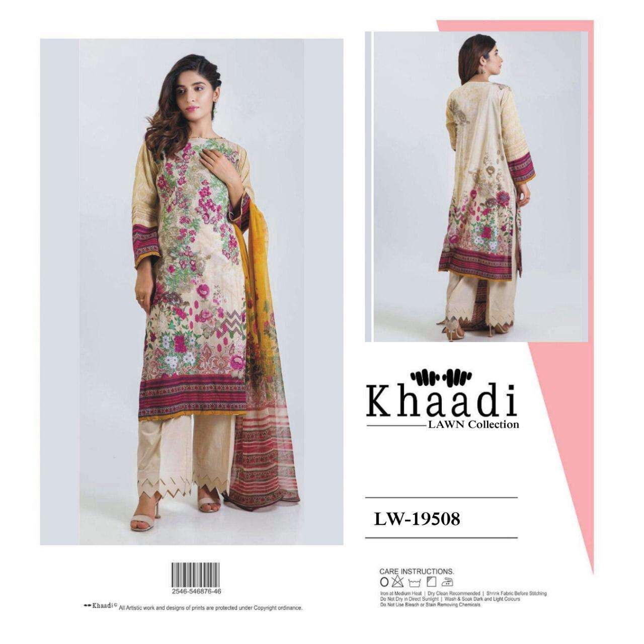KHAADI LAWN COLLECTION BY FASHID WHOLESALE 19502 TO 19510 PAKISTANI SUITS BEAUTIFUL FANCY COLORFUL STYLISH PARTY WEAR & OCCASIONAL WEAR PREMIUM 80 80 LAWN WITH PATCH EMBROIDERY DRESSES AT WHOLESALE PRICE