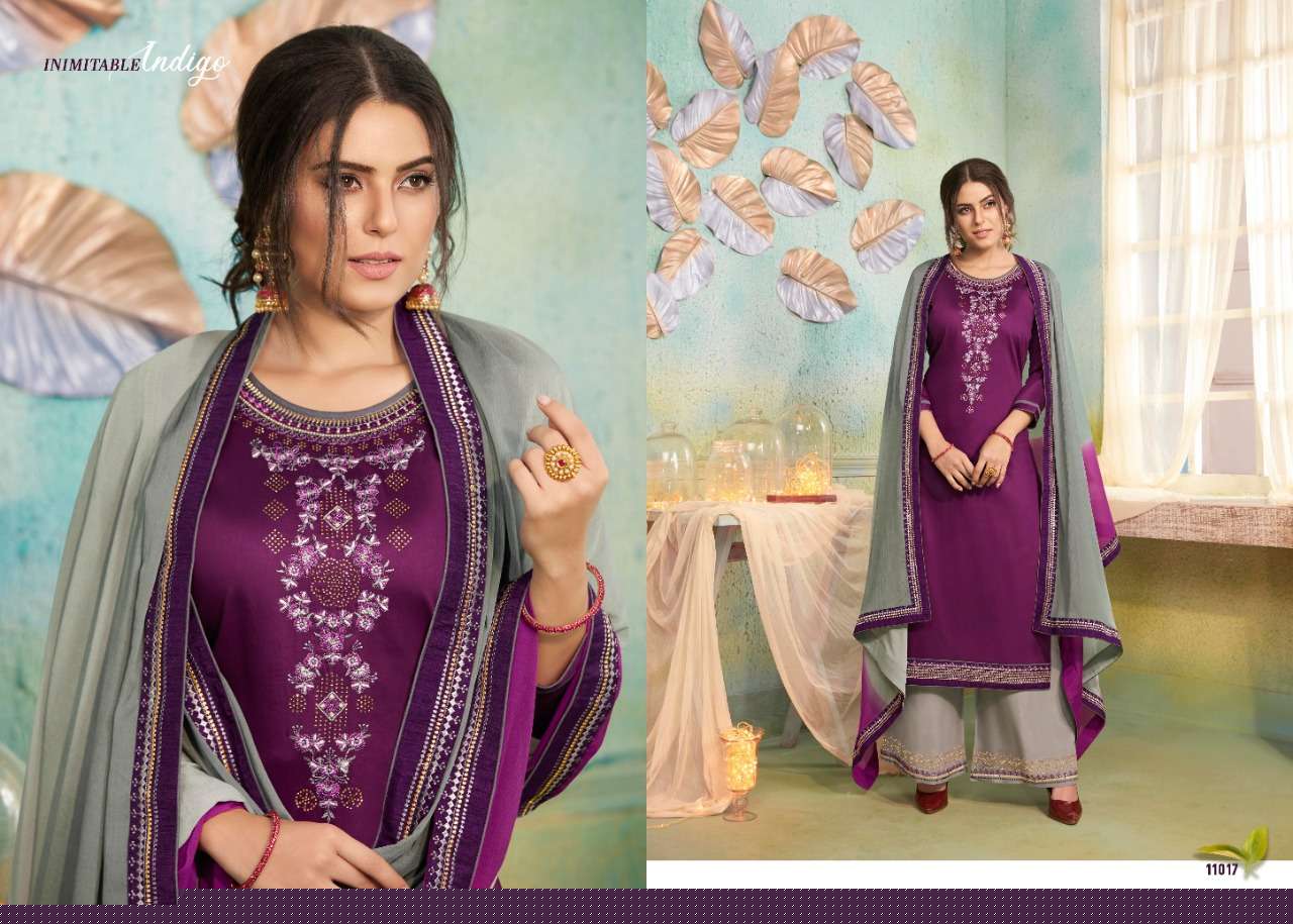 POSHAK VOL-2 BY RAMAIYA 11011 TO 11018 SERIES DESIGNER SHARARA SUITS COLLECTION BEAUTIFUL STYLISH FANCY COLORFUL PARTY WEAR & OCCASIONAL WEAR JAM SILK SARWOSKI DIAMOND DRESSES AT WHOLESALE PRICE