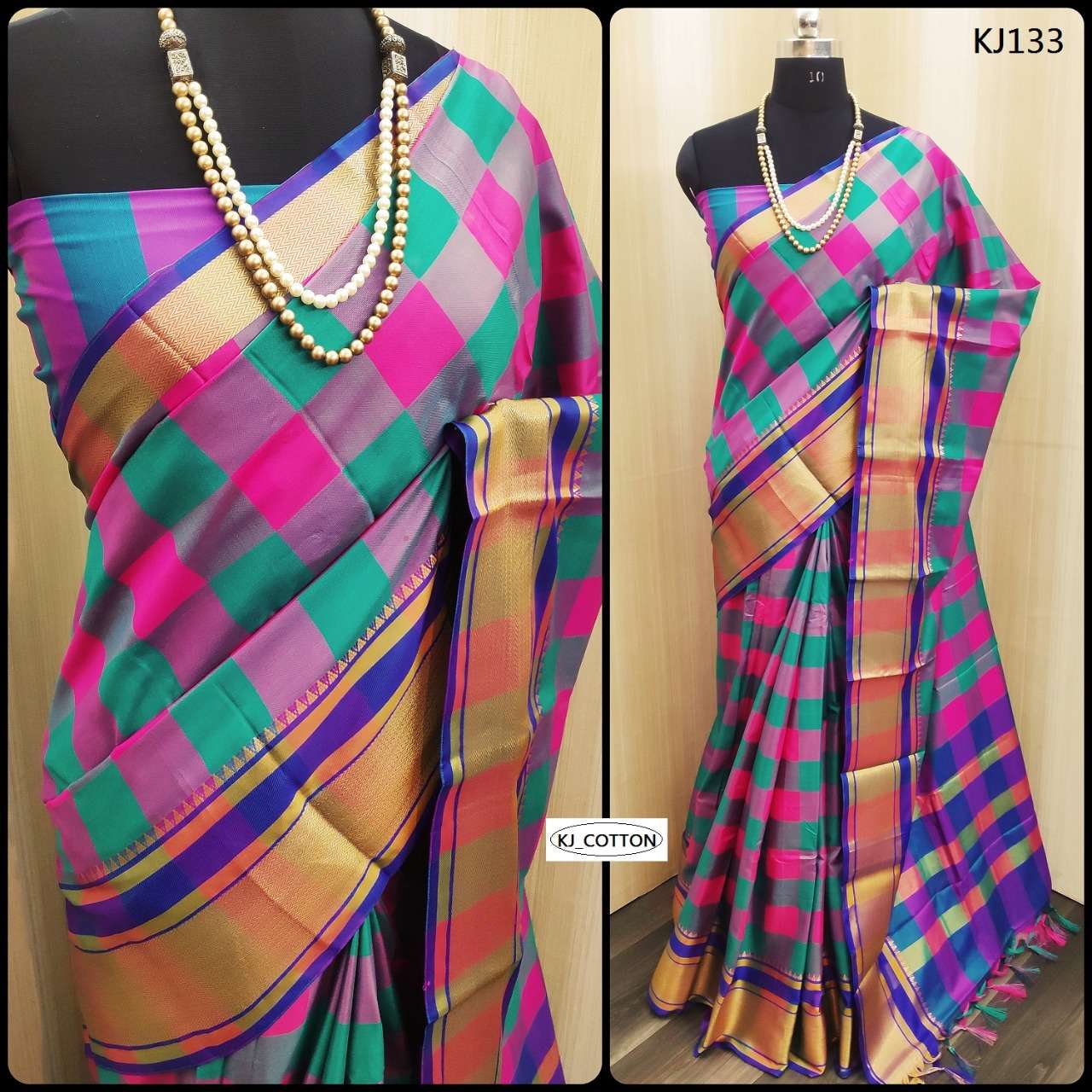 KJ COTTON VOL-6 BY KJ COTTON 132 TO 139 SERIES INDIAN TRADITIONAL WEAR COLLECTION BEAUTIFUL STYLISH FANCY COLORFUL PARTY WEAR & OCCASIONAL WEAR SOFT COTTON SILK SAREES AT WHOLESALE PRICE