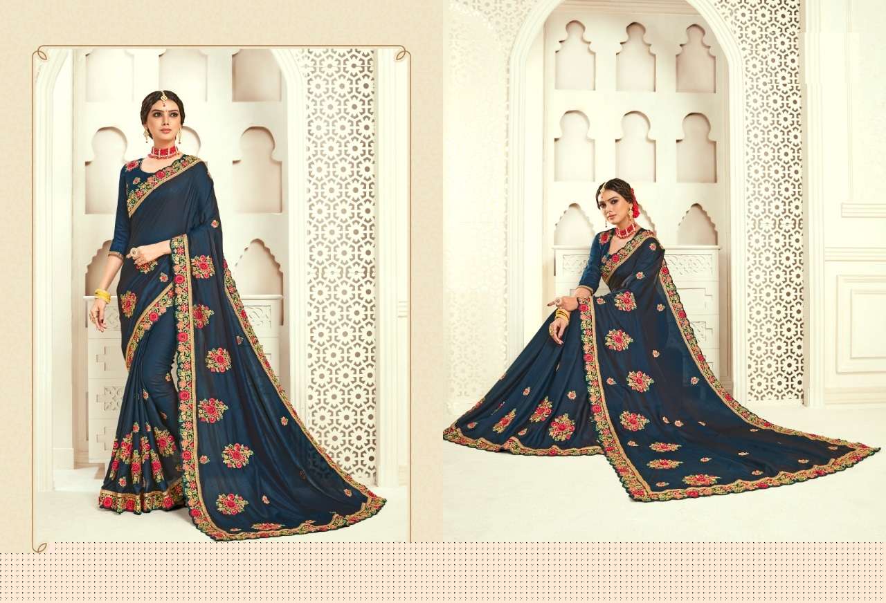 BRIDAL COLLECTION VOL-4 BY INDIAN WOMEN 61101 TO 61110 SERIES INDIAN TRADITIONAL WEAR COLLECTION BEAUTIFUL STYLISH FANCY COLORFUL PARTY WEAR & OCCASIONAL WEAR TWO TON SILK SAREES AT WHOLESALE PRICE
