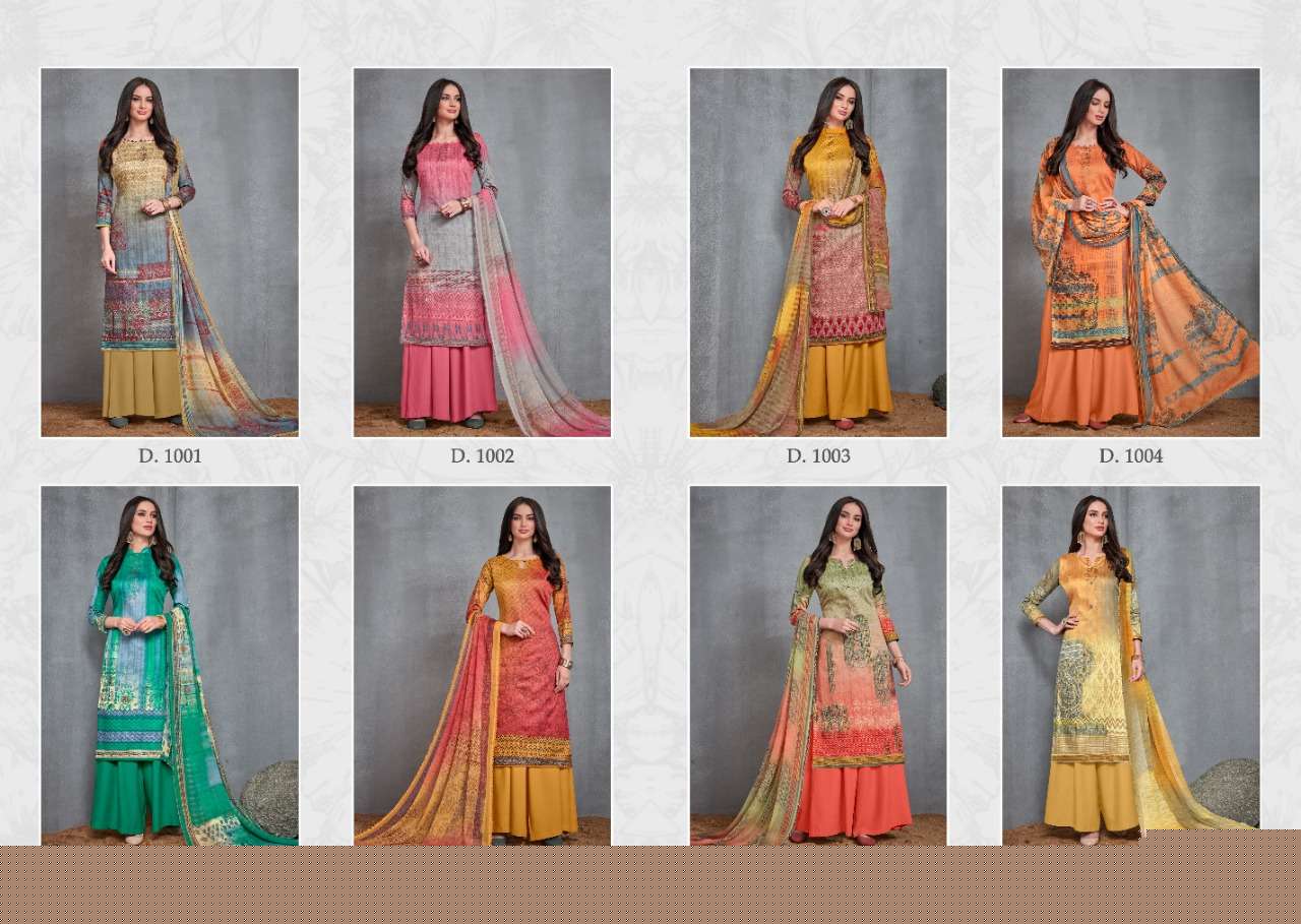 ZARA BY RANI PRINT 1001 TO 1008 SERIES BEAUTIFUL STYLISH SHARARA SUITS FANCY COLORFUL CASUAL WEAR & ETHNIC WEAR & READY TO WEAR JAM SATIN DIGITAL PRINTED DRESSES AT WHOLESALE PRICE