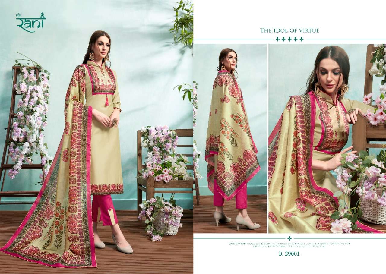 SPANISH VOL-9 BY RANI FASHION 29001 TO 29010 SERIES INDIAN TRADITIONAL WEAR COLLECTION BEAUTIFUL STYLISH FANCY COLORFUL PARTY WEAR & OCCASIONAL WEAR HEAVY JAM SATIN PRINTED DRESSES AT WHOLESALE PRICE