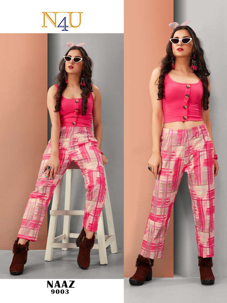 NAAZ BY N4U 9001 TO 9006 SERIES BEAUTIFUL STYLISH FANCY COLORFUL PARTY WEAR & ETHNIC WEAR COTTON FLEX PRINTED PANTS AT WHOLESALE PRICE