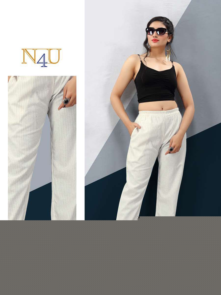 NIKHAR BY N4U 1001 TO 1012 SERIES BEAUTIFUL STYLISH FANCY COLORFUL PARTY WEAR & ETHNIC WEAR LINEN COTTON PRINTED PANTS AT WHOLESALE PRICE