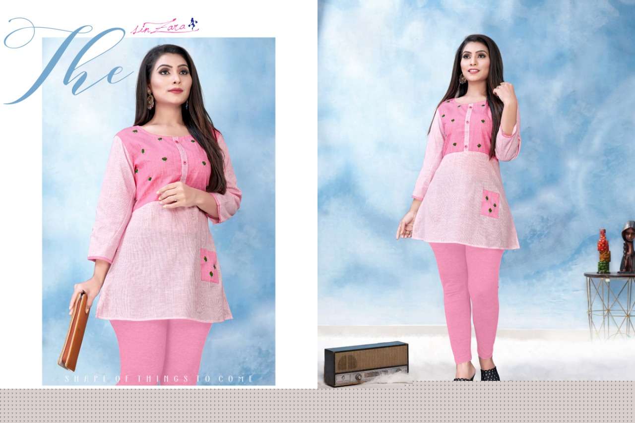 BLOOM BY SINZARA 5501 TO 5505 SERIES STYLISH FANCY BEAUTIFUL COLORFUL CASUAL WEAR & ETHNIC WEAR COTTON EMBROIDERY KURTIS AT WHOLESALE PRICE