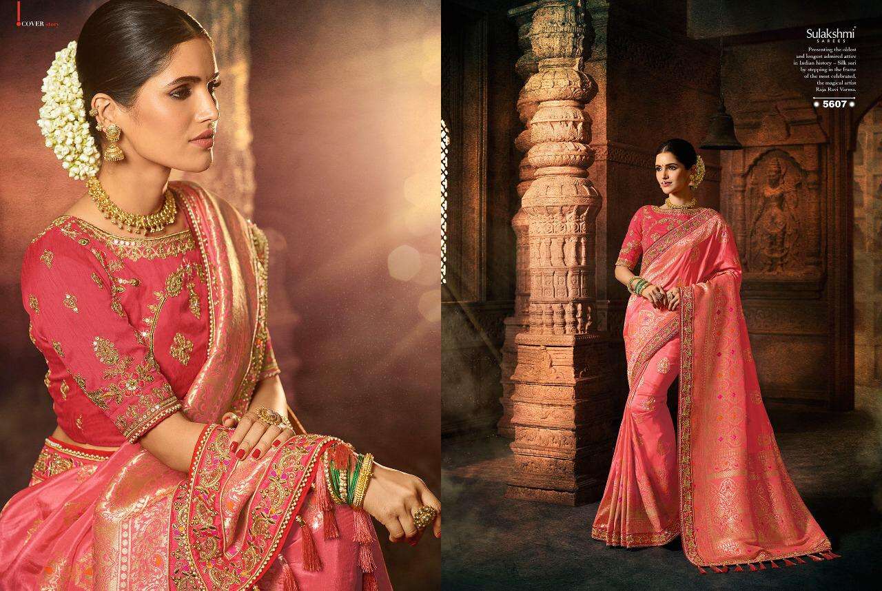 Sundri By Sulakshmi 5601 To 5612 Series Indian Traditional Wear Collection Beautiful Stylish Fancy Colorful Party Wear & Occasional Wear Fancy Sarees At Wholesale Price