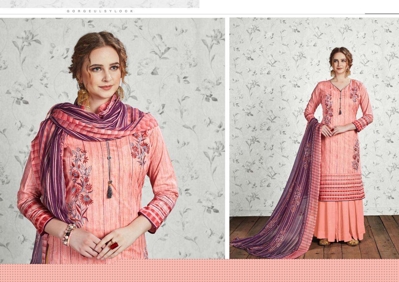 ADAH BY CHANDRA FASHION 1001 TO 1008 SERIES DESIGNER FESTIVE SHARARA SUITS COLLECTION BEAUTIFUL STYLISH FANCY COLORFUL PARTY WEAR & OCCASIONAL WEAR PURE CAMBRIC COTTON PRINTED DRESSES AT WHOLESALE PRICE