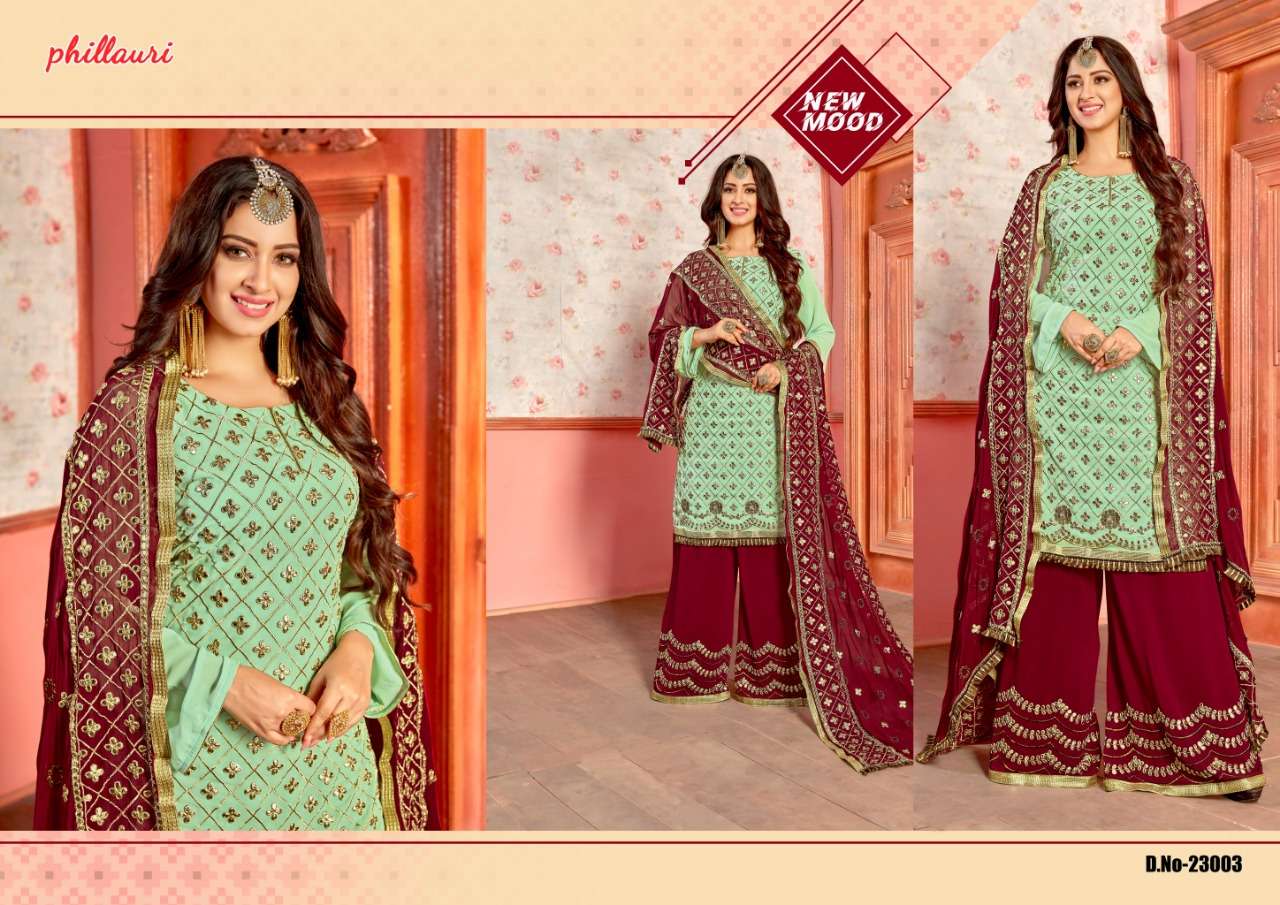 Phillauri Vol-10 By Phillauri 23001 To 23005 Series Designer Suits Beautiful Stylish Fancy Colorful Party Wear & Occasional Wear Georgette Embroidered Dresses At Wholesale Price