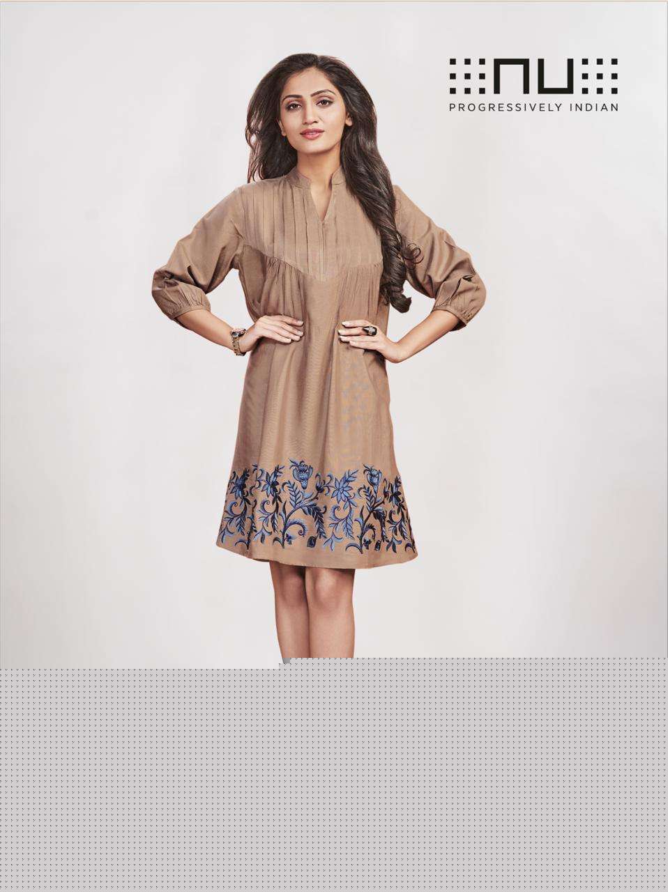 NU VOL-6 BY KAAMIRI 01 TO 06 SERIES BEAUTIFUL STYLISH FANCY COLORFUL CASUAL WEAR & ETHNIC WEAR RAYON FLEX WITH EMBROIDERY KURTI AT WHOLESALE PRICE