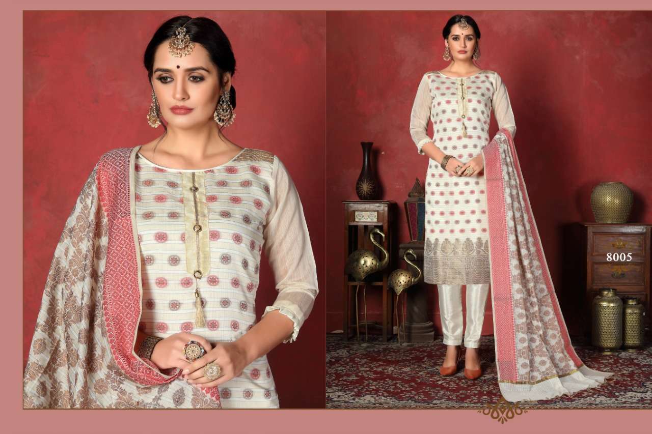 SHEHNAZ BY MICRO DESIGNER 8001 TO 8010 SERIES BEAUTIFUL STYLISH FANCY COLORFUL CASUAL WEAR & ETHNIC WEAR HEAVY SILK BANARSI DRESSES AT WHOLESALE PRICE