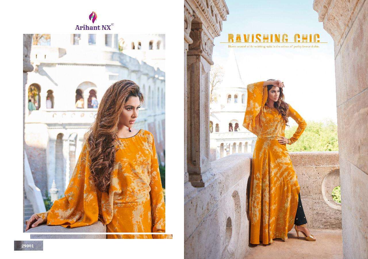 RIVAAH NX BY ARIHANT NX WEAR COLLECTION BEAUTIFUL STYLISH FANCY COLORFUL PARTY WEAR & OCCASIONAL WEAR RAYON PRINTED GOWNS AT WHOLESALE PRICE