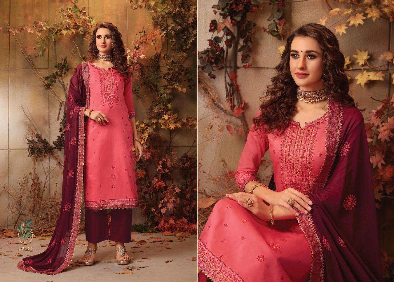 DELIGHT BY RAMAIYA 10151 TO 1058 SERIES BEAUTIFUL COLORFUL STYLISH PRETTY PARTY WEAR CASUAL WEAR OCCASIONAL WEAR JAM SILK WITH EMBROIDERY DRESSES AT WHOLESALE PRICE
