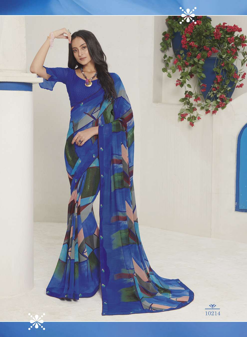 GAURI BY SUBHASH SAREES 10201 TO 10225 SERIES INDIAN TRADITIONAL WEAR COLLECTION BEAUTIFUL STYLISH FANCY COLORFUL PARTY WEAR & OCCASIONAL WEAR GEORGETTE/CHIFFON EMBROIDERED SAREES AT WHOLESALE PRICE