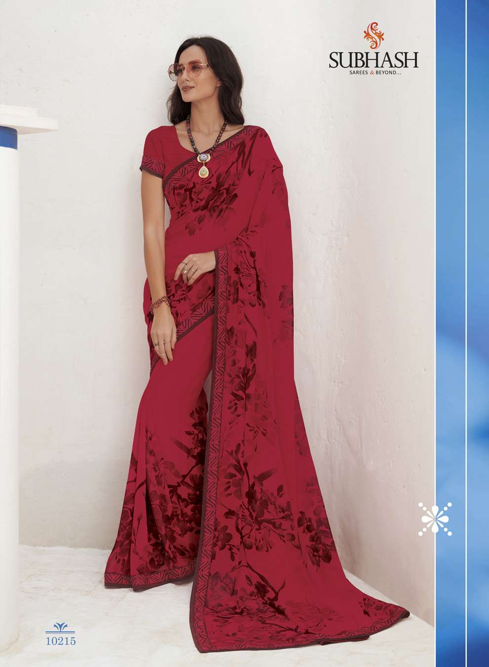 GAURI BY SUBHASH SAREES 10201 TO 10225 SERIES INDIAN TRADITIONAL WEAR COLLECTION BEAUTIFUL STYLISH FANCY COLORFUL PARTY WEAR & OCCASIONAL WEAR GEORGETTE/CHIFFON EMBROIDERED SAREES AT WHOLESALE PRICE