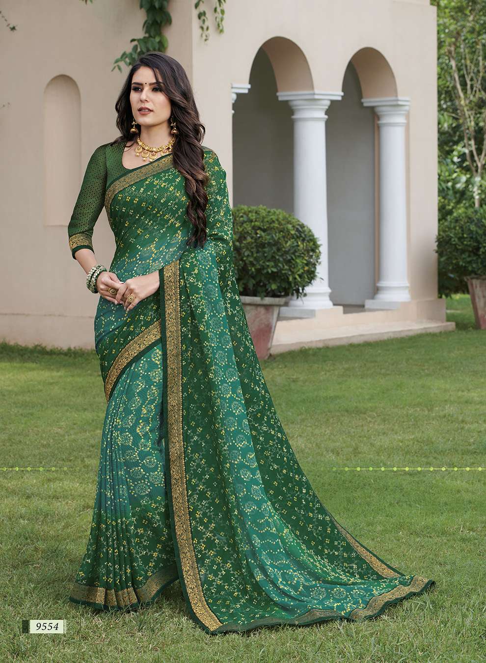 TEMPTATION VOL-227 BY SUBHASH SAREES 9551 TO 9562 SERIES INDIAN TRADITIONAL WEAR COLLECTION BEAUTIFUL STYLISH FANCY COLORFUL PARTY WEAR & OCCASIONAL WEAR GEORGETTE/CHIFFON/BRASSO SAREES AT WHOLESALE PRICE